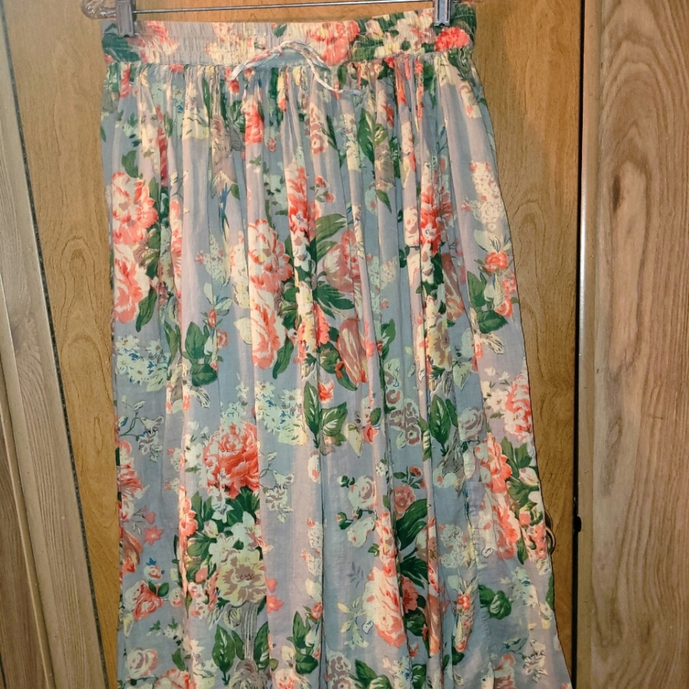 A Bohemian Cotton Maxi skirt. 100% cotton.